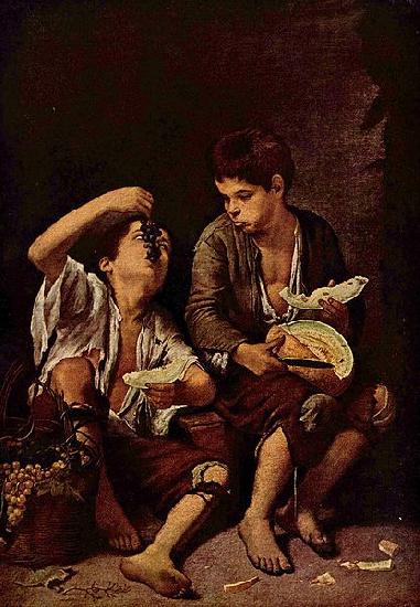 Bartolome Esteban Murillo Die Melonenesser oil painting image